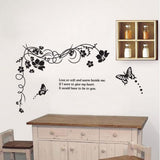 TV Background Black vine Removable