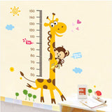 Kids Giraffe Height Chart Removable Large Vinyl