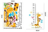 Kids Giraffe Height Chart Removable Large Vinyl