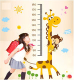 Kids Giraffe Height Chart Removable Large Vinyl