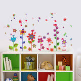 Border Design Colorful Fun Flowers