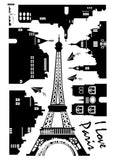 Eiffel Tower Paris Black